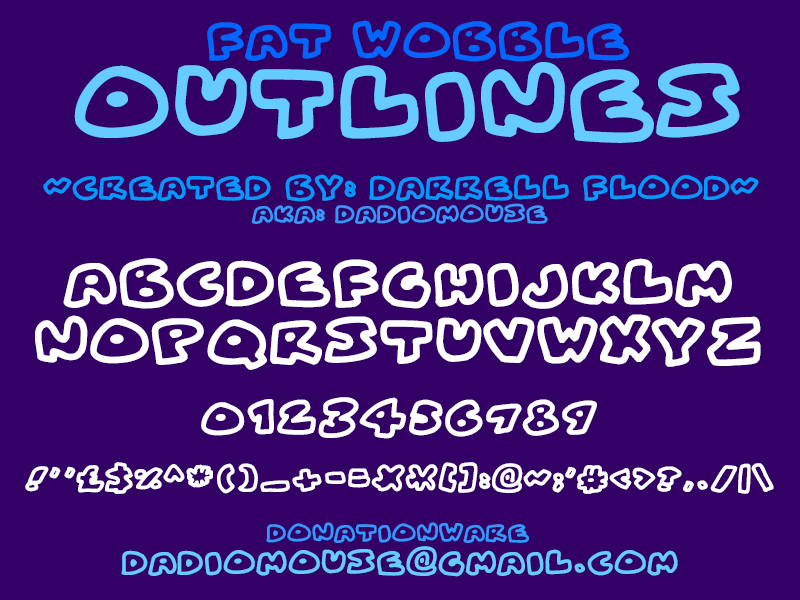 Fat Wobble Outlines